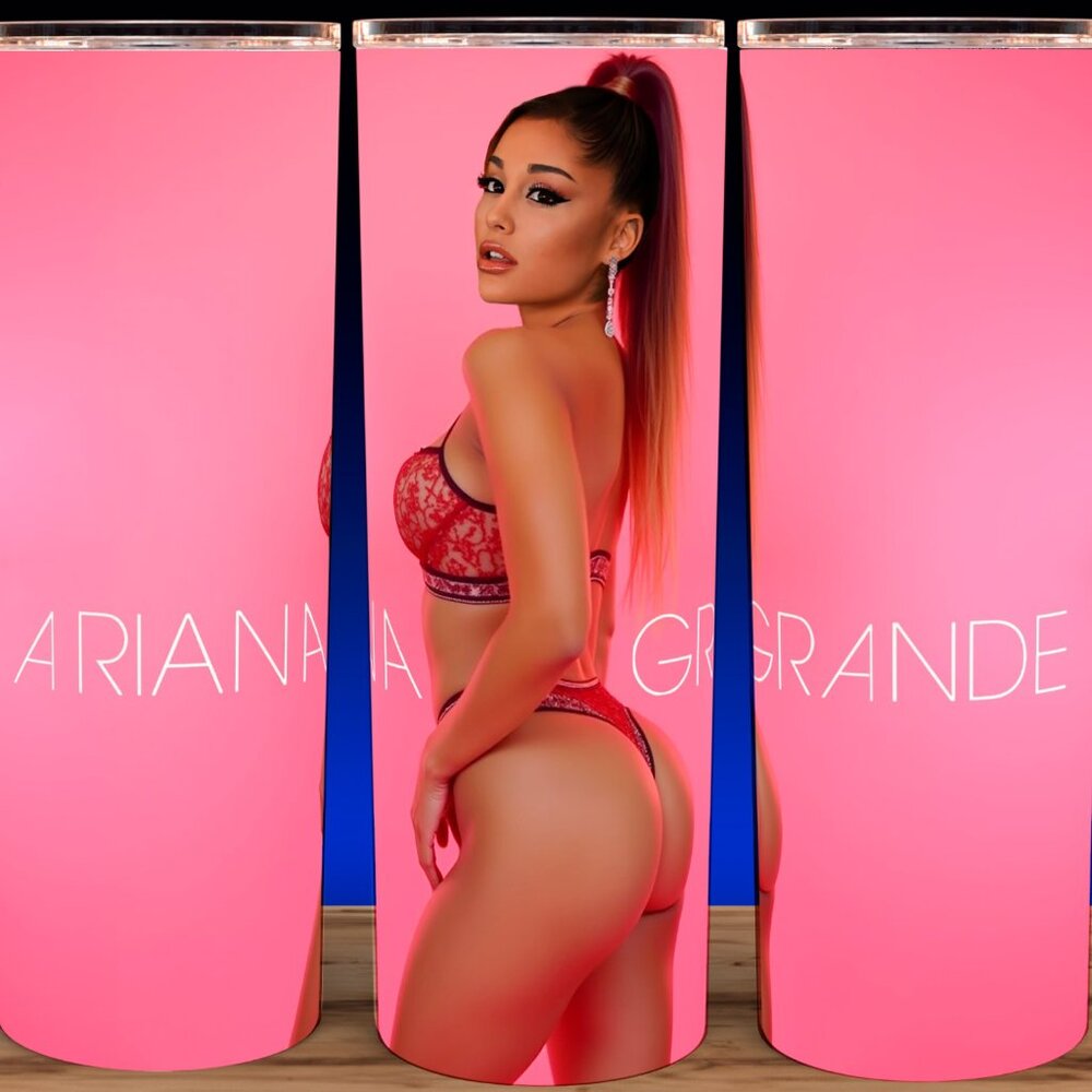 Ariana Grande Pink Gradient Cup Mug Tumbler 20oz